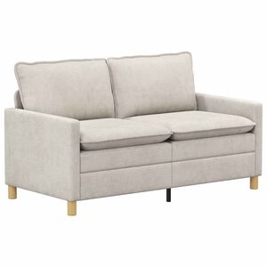 vidaXL Sofa Cremefarvet 156 x 81 x 87,5 cm Polyester