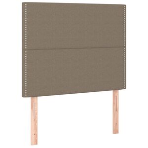 vidaXL sengegavl Taupe 90x5x118/128 cm Stof