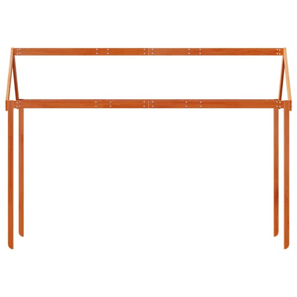 vidaXL stel til husseng 207x80,5x151,5 cm massivt fyrretræ gyldenbrun