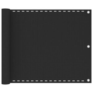 vidaXL Balkonafsk&aelig;rmning HDPE 75x600 cm antracitgr&aring;