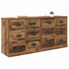 vidaXL Sideboards med skuffe 2 pcs Gammelt tr&aelig; 70 x 35,5 x 67,5 cm
