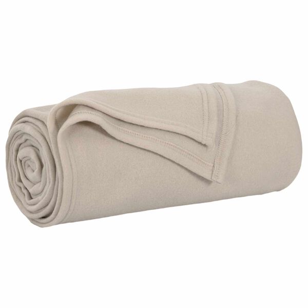 vidaXL Kastet&aelig;pper 24 pcs Beige 170 x 130 cm Fleece