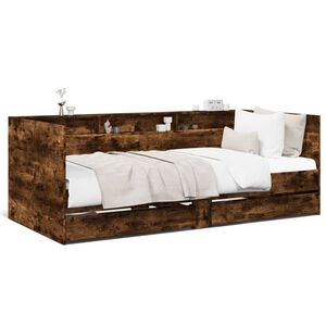 vidaXL daybed med skuffer uden madras 100x200 cm r&oslash;get eg