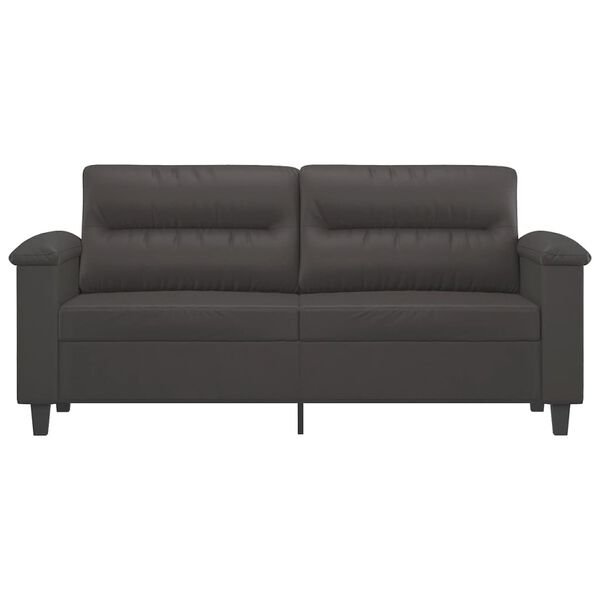 vidaXL 2-personers sofa 140 cm kunstl&aelig;der gr&aring;