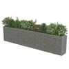 vidaXL gabion-højbed 450x50x100 cm galvaniseret stål