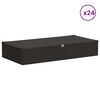 vidaXL Opbevaringskasse 24 pcs Antracit 90 x 48 x 15 cm