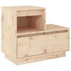 vidaXL sengebord 60x34x51 cm massivt fyrretr&aelig;