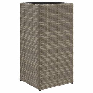 vidaXL plantekasse 30x30x60 cm polyrattan gr&aring;
