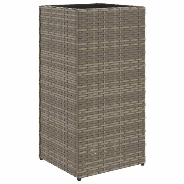 vidaXL plantekasse 30x30x60 cm polyrattan gr&aring;