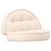 vidaXL puf 100x20 cm stof beige