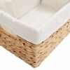 vidaXL Opbevaringskurve 3 pcs Naturfarvet 40 x 30 x 18 cm Vandhyacint