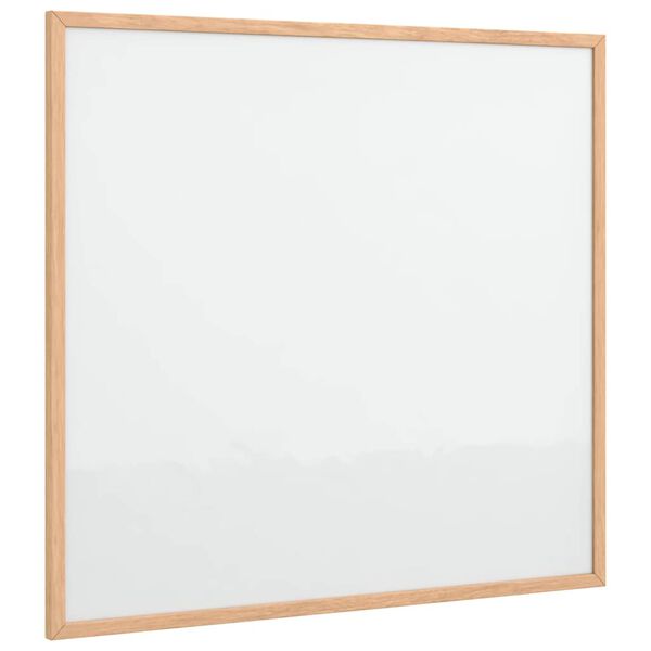 vidaXL magnetisk whiteboardtavle med ramme i massivt fyrretr&aelig; 60x55 cm