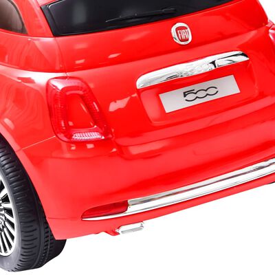 vidaXL elektrisk bil til børn Fiat 500 rød
