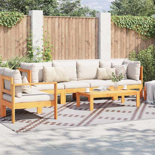 vidaXL Udendørs tæppe ARAKIL Brun og hvid 300 x 400 cm PP