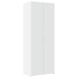 vidaXL skab 70x42,5x185 cm konstrueret tr&aelig; hvid