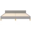 vidaXL sengeramme uden madras 160x200 cm stof lysegrå
