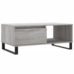 vidaXL sofabord 90x50x36,5 cm konstrueret tr&aelig; gr&aring; sonoma-eg