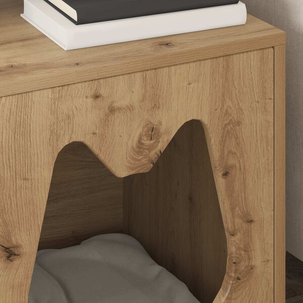 vidaXL Kat Hus Artisan eg 42,5 x 40 x 53,5 cm Konstrueret tr&aelig;