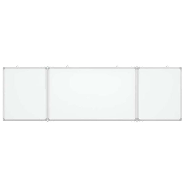 vidaXL magnetisk whiteboard 160x60x1,7 cm foldbart aluminium