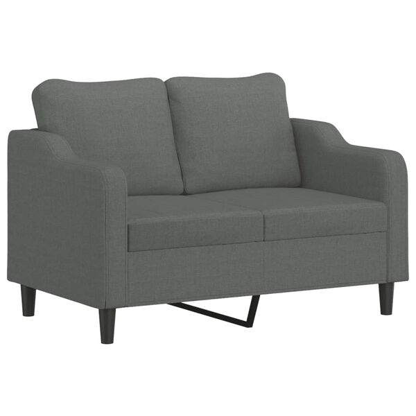 vidaXL 2-personers sofa 120 cm stof mørkegrå