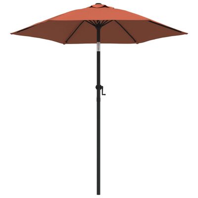 vidaXL parasol 200x224 cm aluminium terracotta