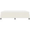 vidaXL Sengestel med madras Creme 180 x 200 cm Stof