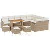 vidaXL Havesofa S&aelig;t 13 stk. Beige polyrattan
