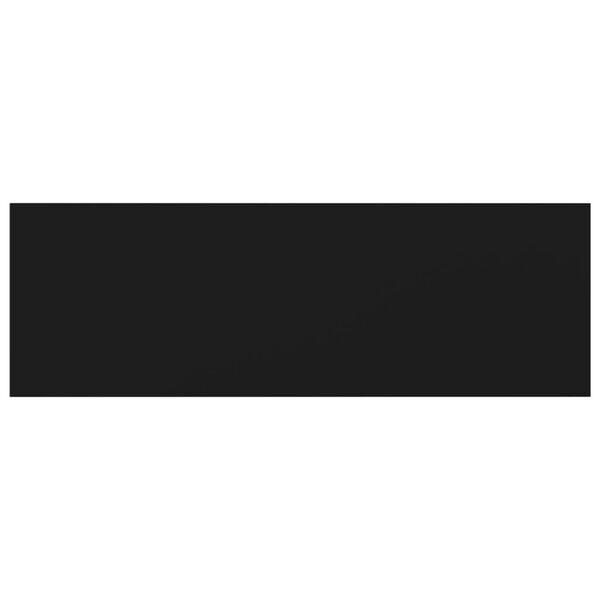 vidaXL boghylder 8 stk. 60x20x1,5 cm konstrueret tr&aelig; sort