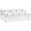 vidaXL gastronorm beholder med 8 GN 1/6 beholdere rustfrit st&aring;l