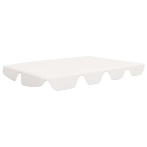 vidaXL baldakin til havegynge 188/168x145/110 cm hvid