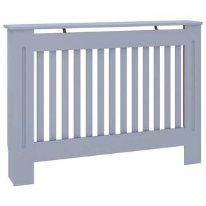vidaXL radiatorskjuler 112x19x81,5 cm konstrueret tr&aelig; gr&aring;