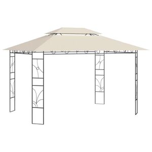 vidaXL pavillon 4x3x2,7 m 160 g/m&sup2; cremefarvet
