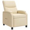 vidaXL Recliner Cremefarvet Stof