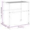 vidaXL tørrestativ 83x(50-55)x(40-85) cm aluminium