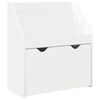 vidaXL B&oslash;rnebogreol H&oslash;j gloss hvid 60 x 29,5 x 69 cm Konstrueret tr&aelig;