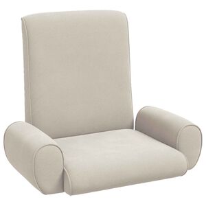 vidaXL Justerbar Gulvstol Havregryn Kornet Velour