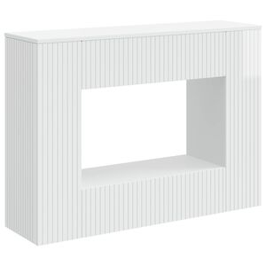 vidaXL Konsolbord H&oslash;jglans Hvid 101 x 29 x 74 cm Konstrueret tr&aelig;