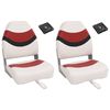 vidaXL bådsædesæt i 4 dele med højt ryglæn foldbart
