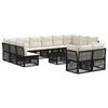 vidaXL Havesofa S&aelig;t 13 stk. Sort polyrattan