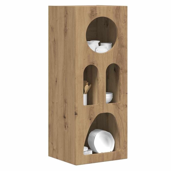 vidaXL Sideboard Artisan Egetr&aelig; 40 x 35 x 100.5 cm Konstrueret tr&aelig;