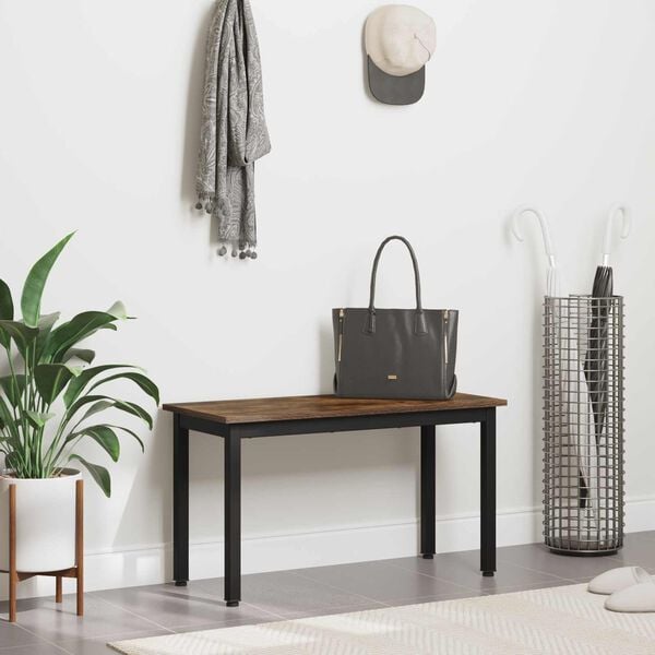 vidaXL b&aelig;nk R&oslash;get Eg 80 x 35 x 45 cm Konstrueret tr&aelig;