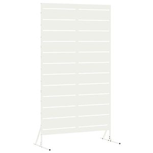 vidaXL Privatlivssk&aelig;rm 100 x 50 x 180 cm St&aring;l Hvid