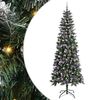 vidaXL Kunstigt juletr&aelig; Gr&oslash;n 240 cm PVC, plastik og st&aring;l