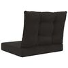 vidaXL Udend&oslash;rs Sofa Pude 2 pcs Sort Polyester