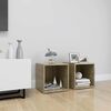 vidaXL tv-borde 2 stk. 37x35x37 cm konstrueret tr&aelig; sonoma-eg