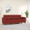 vidaXL 3-personers sofa 180 cm kunstl&aelig;der vinr&oslash;d
