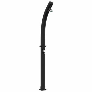 vidaXL Solbruser med brusehoved 20 l PVC, ABS, Zinklegering Sort