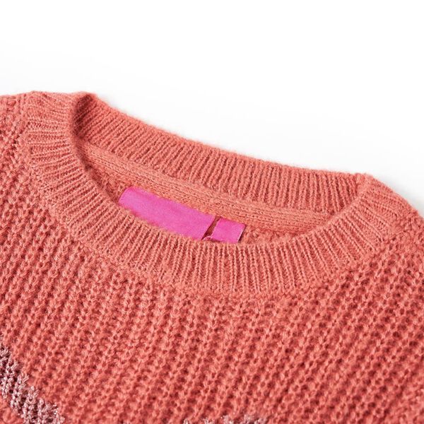 Sweater til b&oslash;rn str. 128 strikket pink