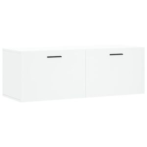 vidaXL v&aelig;gskab 100x36,5x35 cm konstrueret tr&aelig; hvid