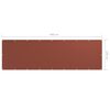vidaXL altanafsk&aelig;rmning 120x400 cm oxfordstof terrakotta